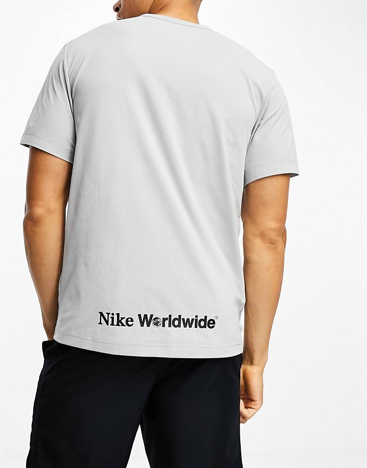 Nike Training graphic t-shirt in gray